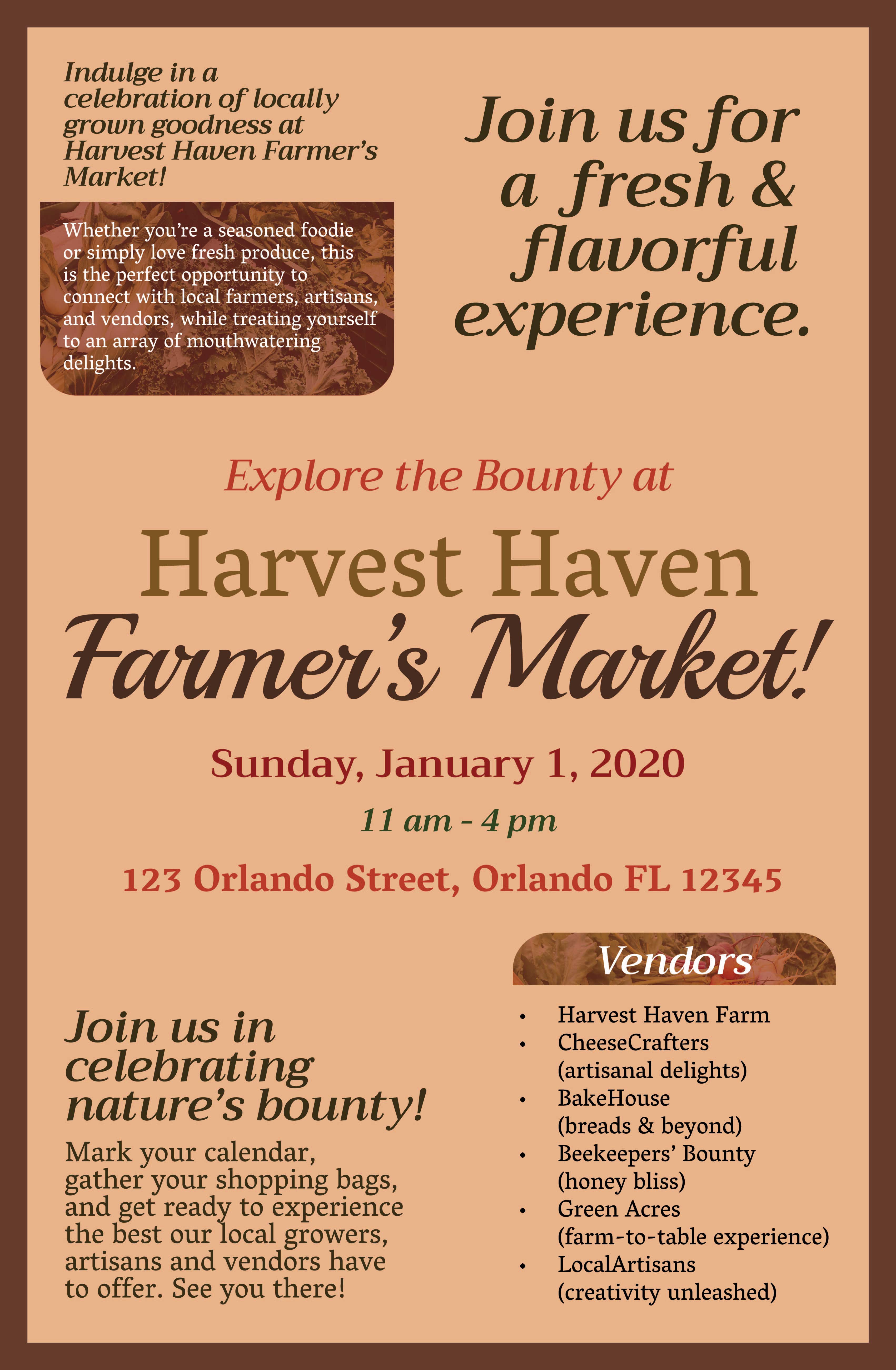 farmer's market poster